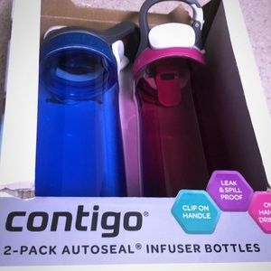 Contigo Autoseal Infuser Bottles, 2 pack